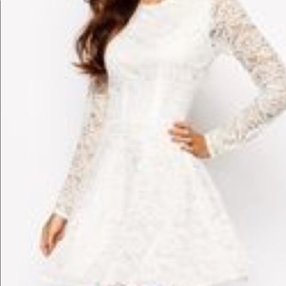 Cream lace dress 2P - Picture 2 of 5